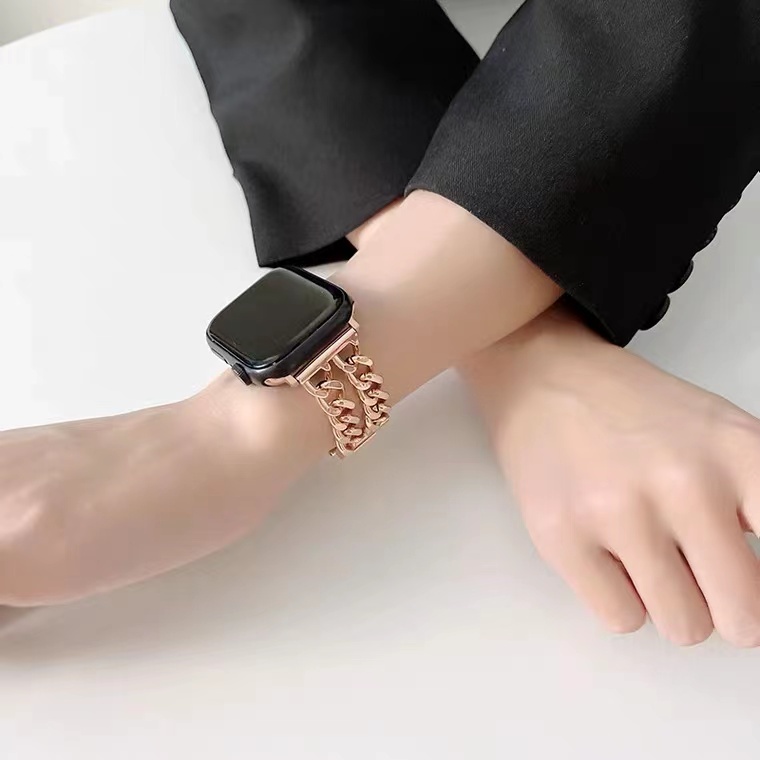 Dây Đeo Bằng Thép Không Gỉ Cho Đồng Hồ Apple Watch 6 4 3 Se 7 44mm 42mm 45mm 38/41 Series 5 40mm
