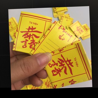 TỜ HIỆU dùng để bốc bát hương, bốc bát nhang, bỏ cùng Tro nếp và cốt thất bảo [ trang thờ ]