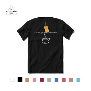 Áo thun Linux Sudo Apt-Get Install Coffee - java - NT1STUDIO