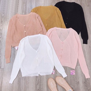 Áo Khoác Nhẹ Len Mỏng Thời Trang