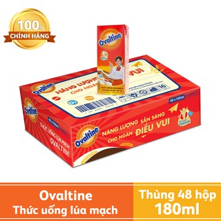 Thùng 48 Hộp Thức Uống Lúa Mạch Ovaltine  (180ml / Hộp)