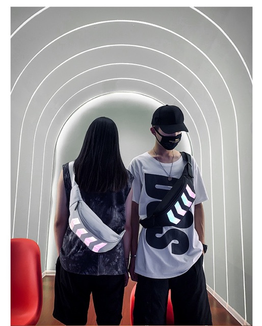 Túi Đeo Chéo Phản Quang Unisex Phong Cách Trẻ Trung Nhập Mã “GIAYCHAT2” Giảm 20K FREESHIP  Shoulder Bag