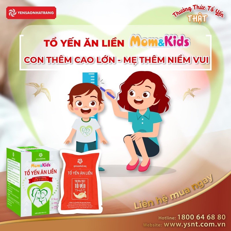 Yến lọ Momkids(mua 5 tặng 1)