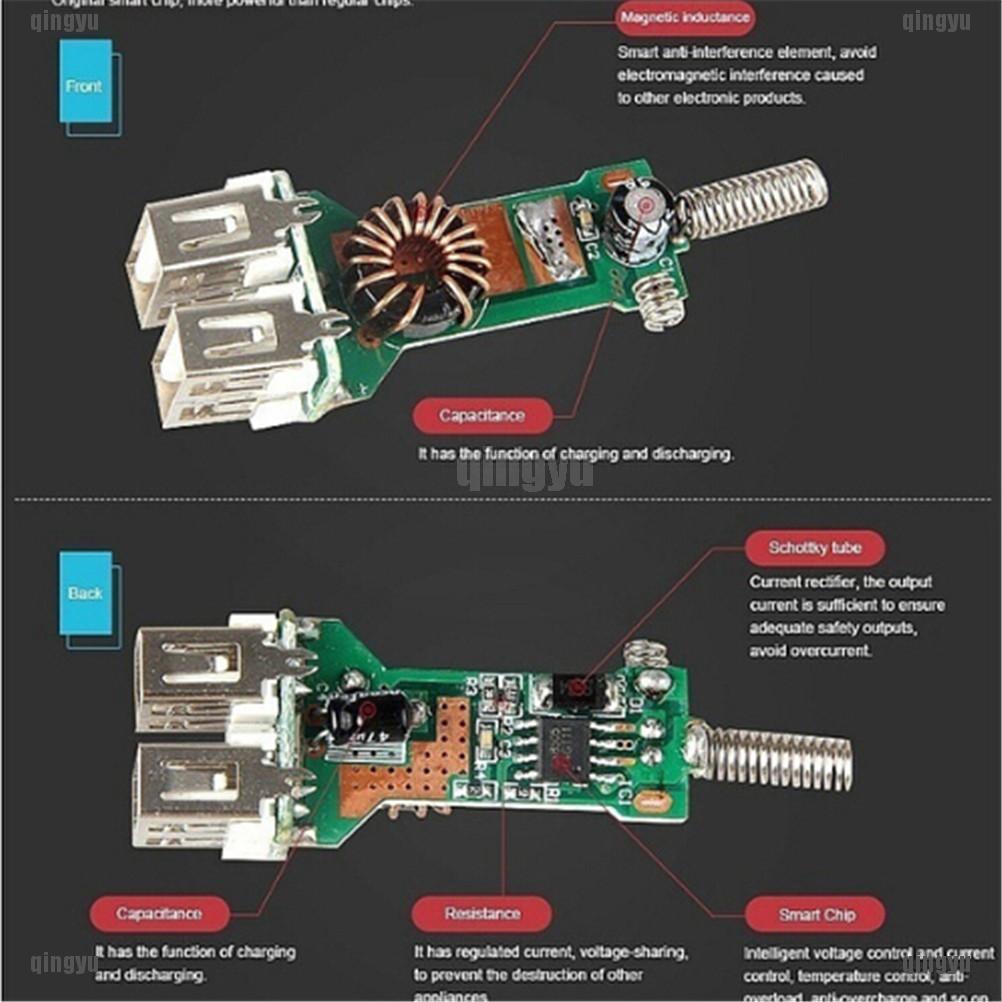 Củ sạc trên ô tô DC 3.1A 2 cổng USB cho điện thoại laptop