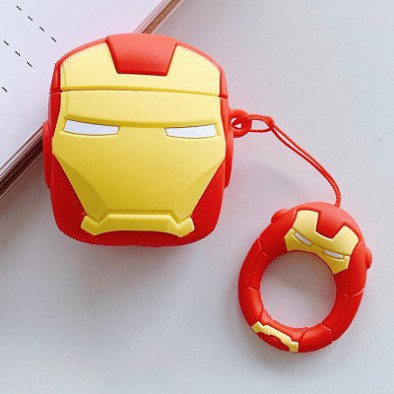 [ IRON MAN] Ốp tai nghe bluetooth case airpod 2 Vỏ đựng tai nghe Airpods bằng silicon_SinSo Shop_