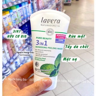 Sữa rửa mặt Lavera BIO 3in1 dòng hữu cơ - Nguồn hàng Đức