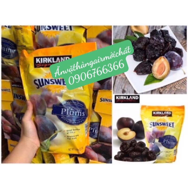 Mận Sấy Khô Plums Sunsweet Kirkland Signature Mỹ Gói 1.59 kg