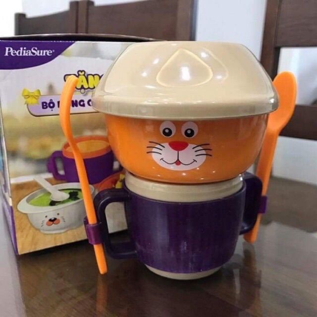 Bộ chén ăn dặm cho bé hàng khuyến mãi pediasure