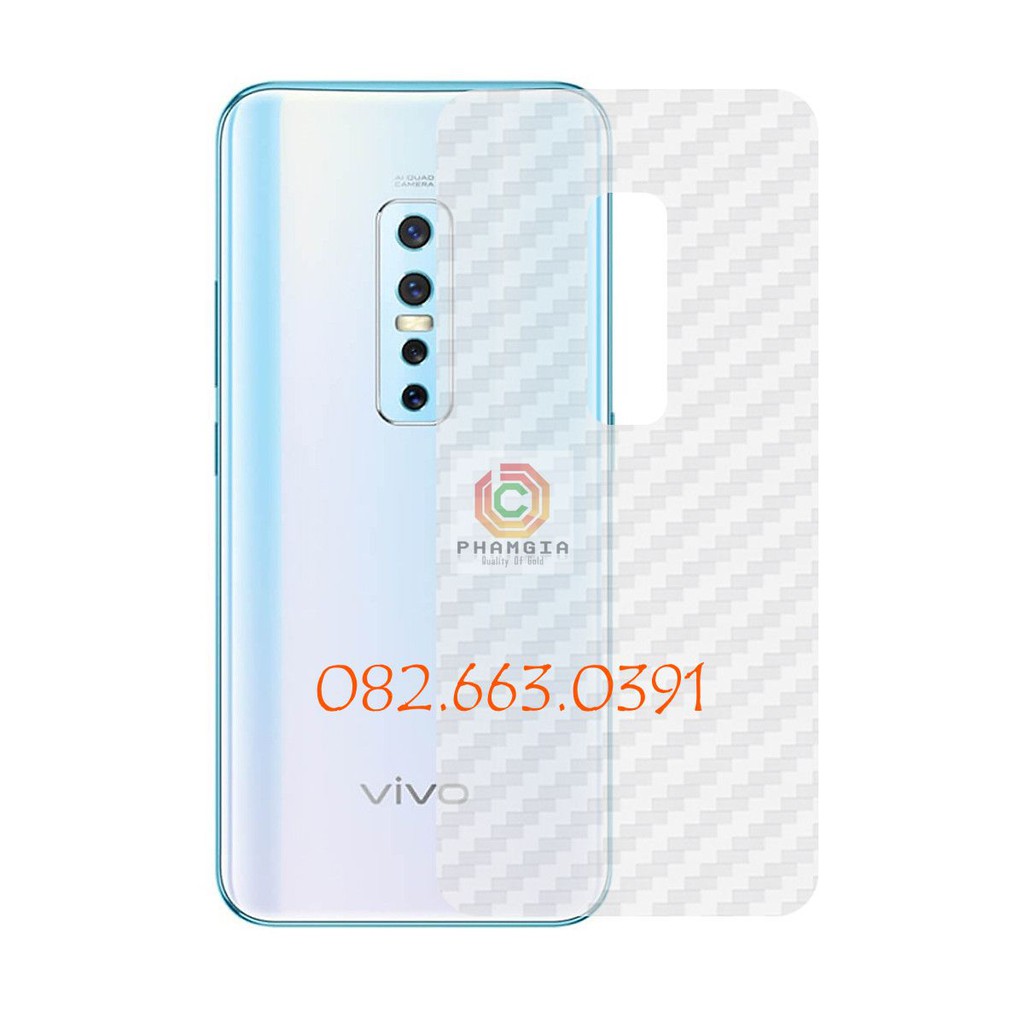 Miếng dán mặt lưng skin carbon Vivo V17 Pro/ Vivo V17