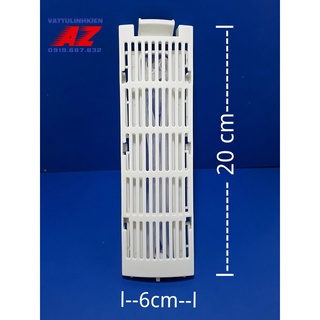 Lưới lọc hộp máy giặt sanyo hãng kt : 20 cm x 6 cm