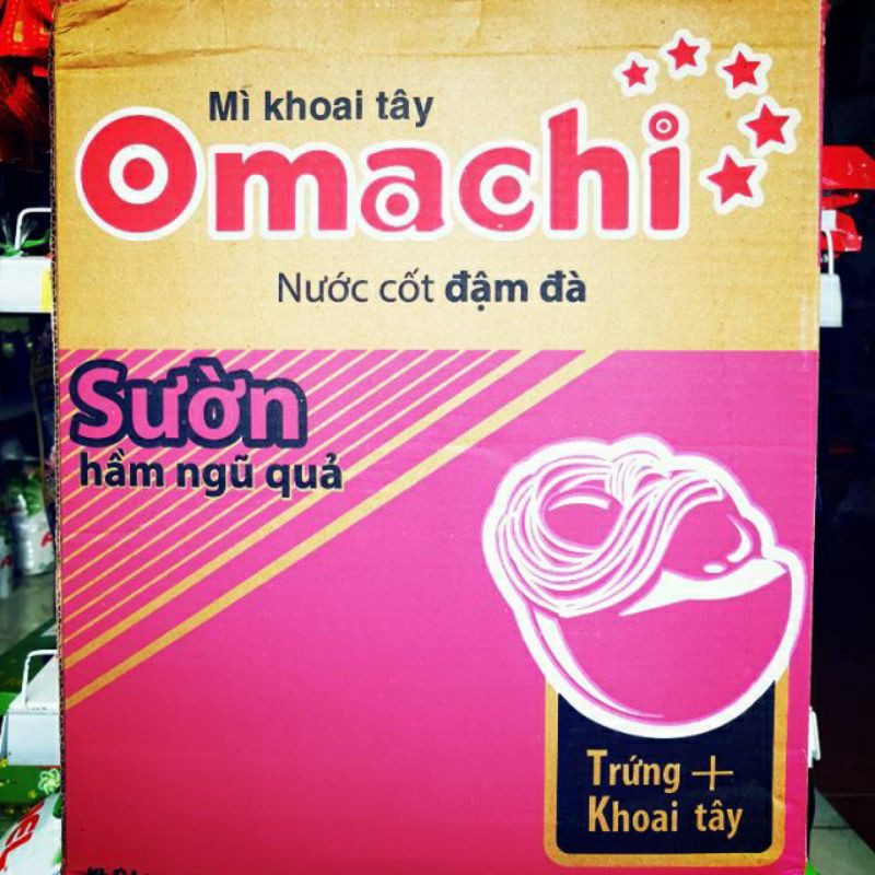 Thùng Mì Khoai Tây Omachi 80g x30 gói