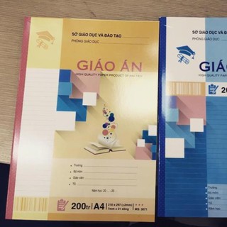 Freeship 50k sổ giáo án ô ly 200 trang