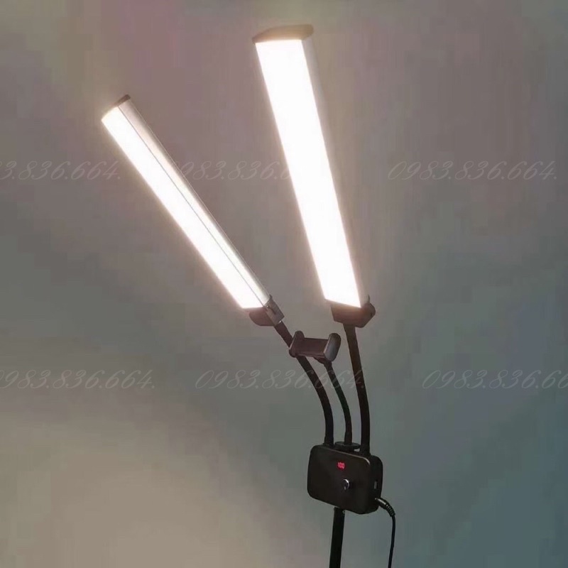 ĐÈN 2 RÂU CHUYÊN DỤNG PHUN XĂM, SPA, NỐI MI, LIVESTREAM ĐÃ BAO GỒM CHÂN 2M