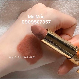 Son Gucci 201 Matte Màu Hồng Cam Đất ( hàng duty bill đầy đủ )