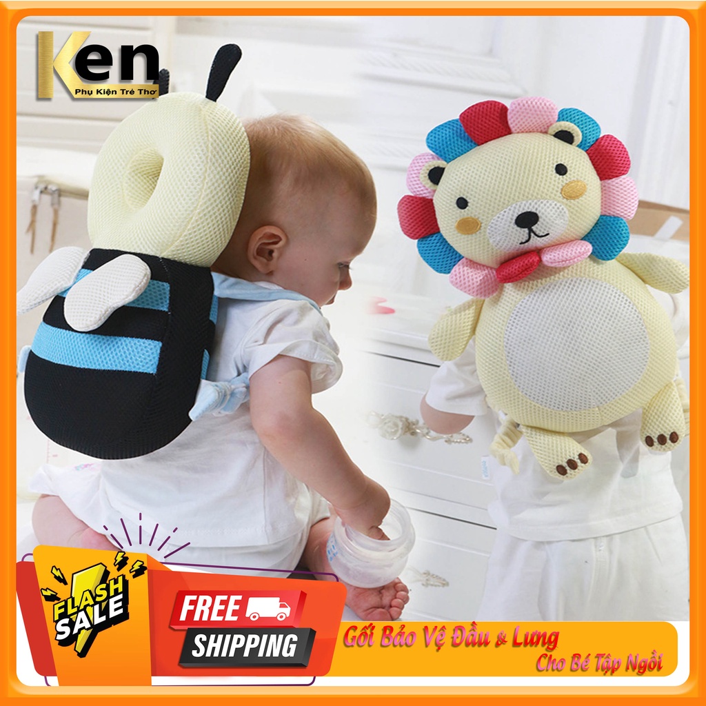 Gối Bảo Vệ Lưng Và Đầu Cho Trẻ Tập Ngồi Tập Đi - An Toàn Cho Bé - Hàng Cao Cấp Nhiều Màu Sắc Đáng Yêu Dành Cho Bé Cưng