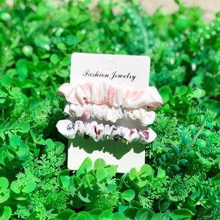 3 buộc tóc scrunchies mini