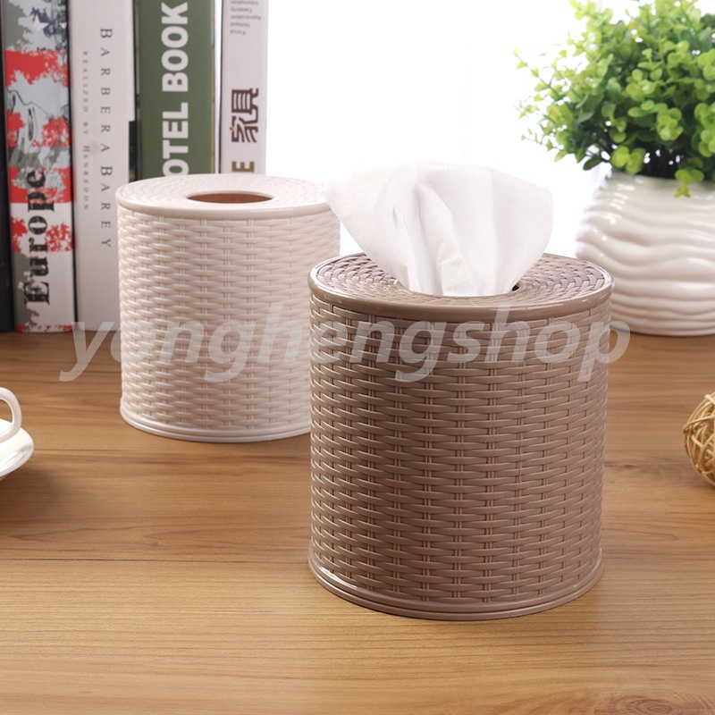 Giá đỡ cuộn giấy vệ sinh hình tròn bằng nhựa kiểu cổ điển