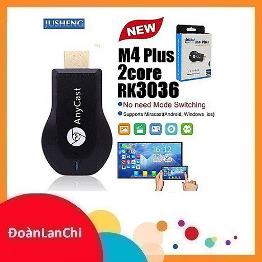 [ GIÁ HUỶ DIỆT] HDMI không dây Anycast M4 Plus cao cấp CHip xử lý thế hệ mới - m4p