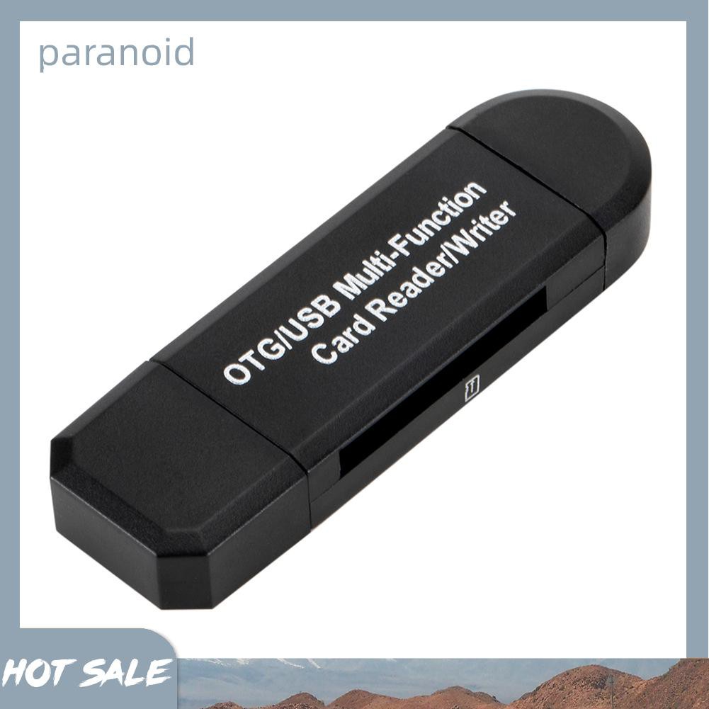 Đầu Đọc Thẻ Nhớ 2 Trong 1 OTG USB 2.0 Micro USB SD TF