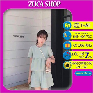 [🆘CỰC PHẨM -ĐỘC QUYỀN🆘] Bộ Mặc Nhà Chất Đũi Pha Ren Siêu Xinh Mềm Mát Sang Sịn 2 màu