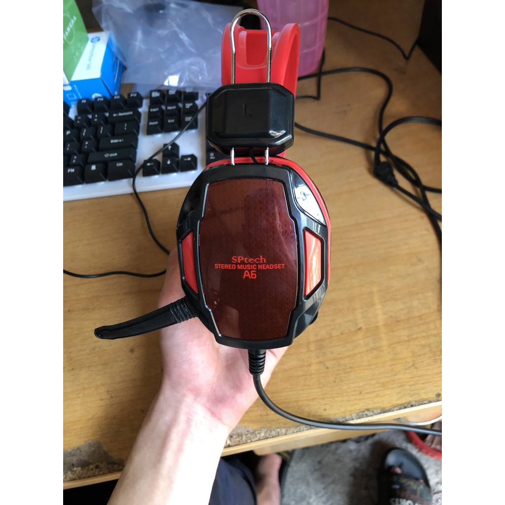 Tai nghe gaming SPtech stereo music headset.
