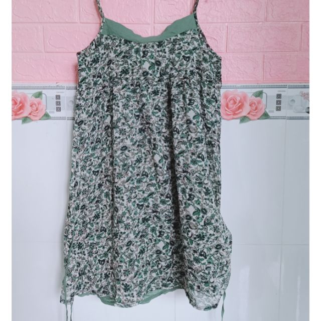 Đầm voan 2 dây hàng secondhand