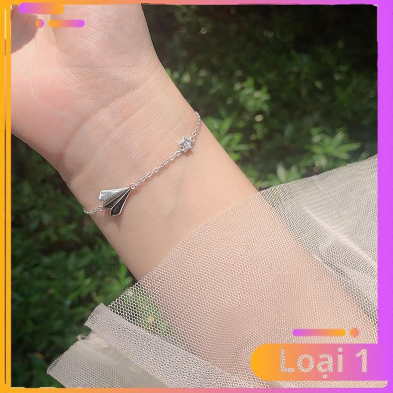 [Khuyến Mãi Sốc] Lắc tay bạc nữ hình ngôi sao máy bay dễ thương | BigBuy360 - bigbuy360.vn