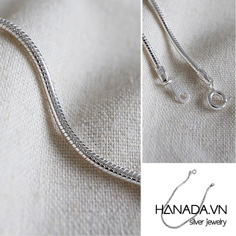Lắc Tay Bạc Hanada 0267 Unisex dây giống Pan.dora G15