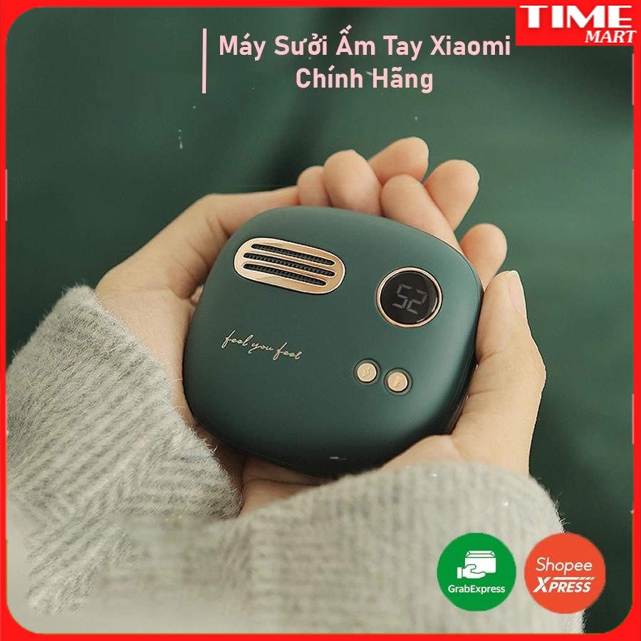 [CHÍNH HÃNG] Máy sưởi Xiaomi Mini cầm tay thông minh 2 trong 1. Kiêm sạc dự phòng 10000 mAh - Sử Dụng 4-8h