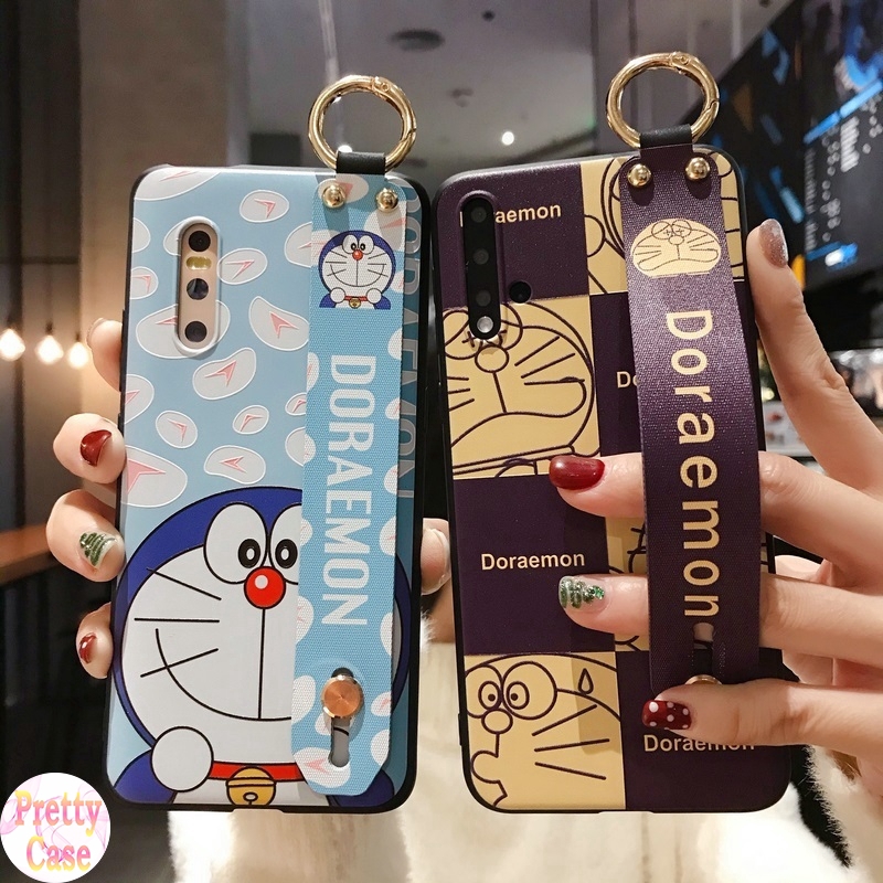 Ốp OPPO A91 A31 Realme 5 5S 5i C3 2 Pro XT C2 C1 A5 A9 2020 F11 Pro F9 A1K A7 A5S A3S F1S Reno Reno2 F F5 Youth A83 R17 Pro Wristband Biru Kucing