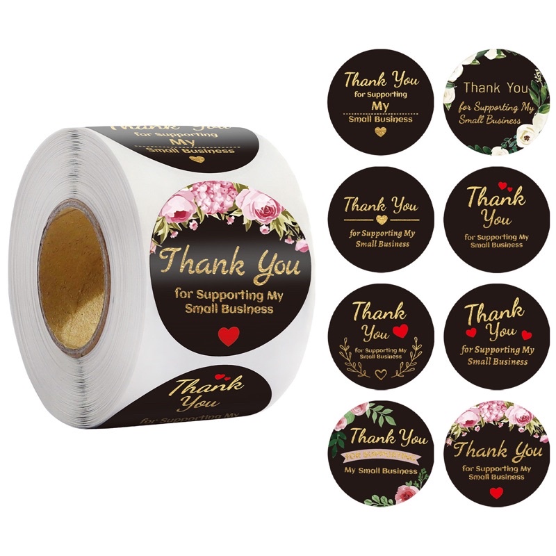 TEM_Tem dán chữ " Thank you"