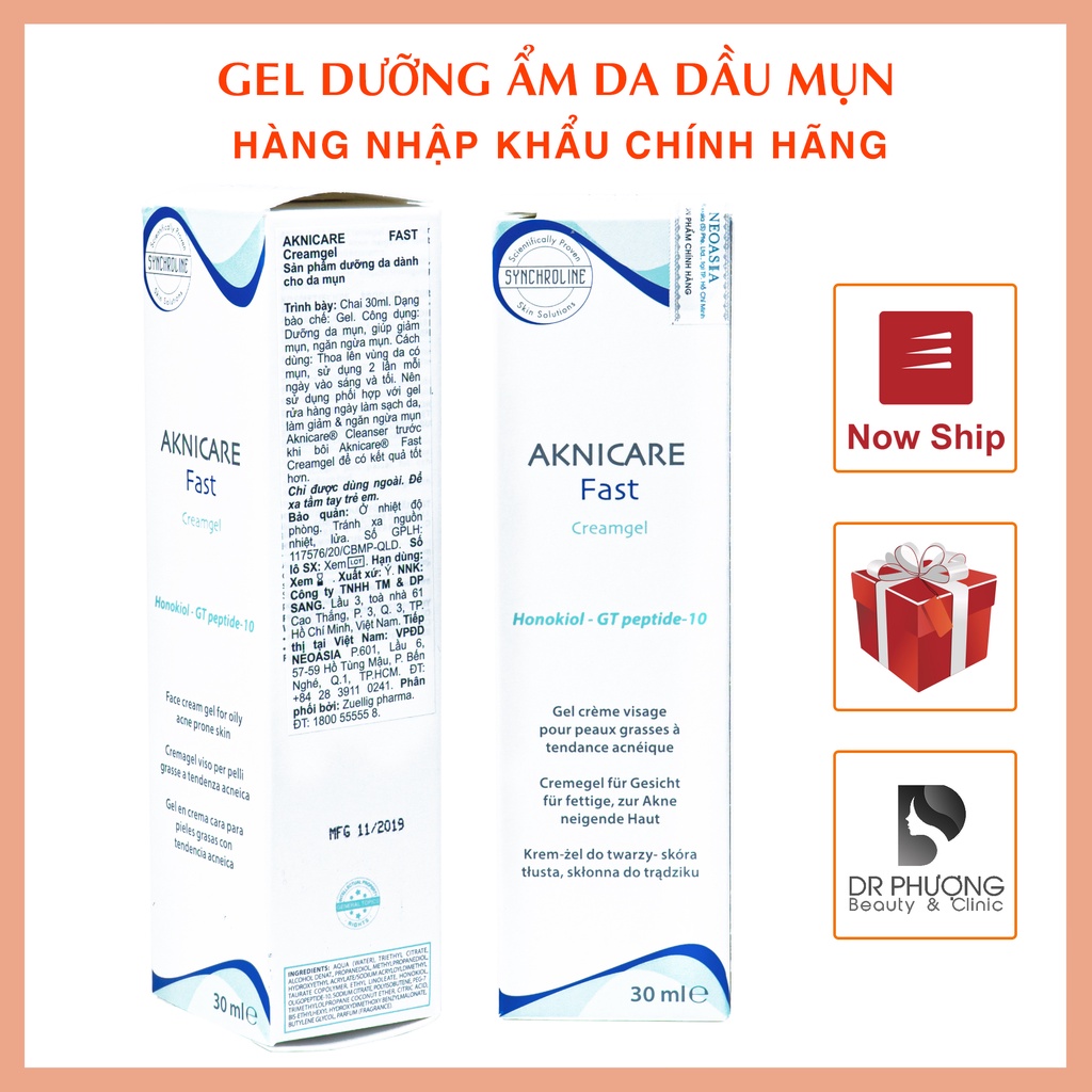 Kem ngừa mụn, giảm nhờn Aknicare Fast