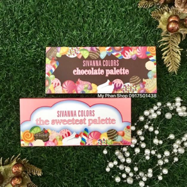 Bảng Màu Mắt 18 ô SIVANNA COLORS The Sweetest & Chocolate Palette | BigBuy360 - bigbuy360.vn
