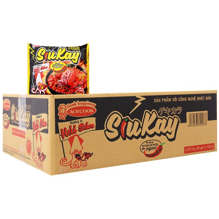 Thùng 24 gói mì Siukay cấp độ 7