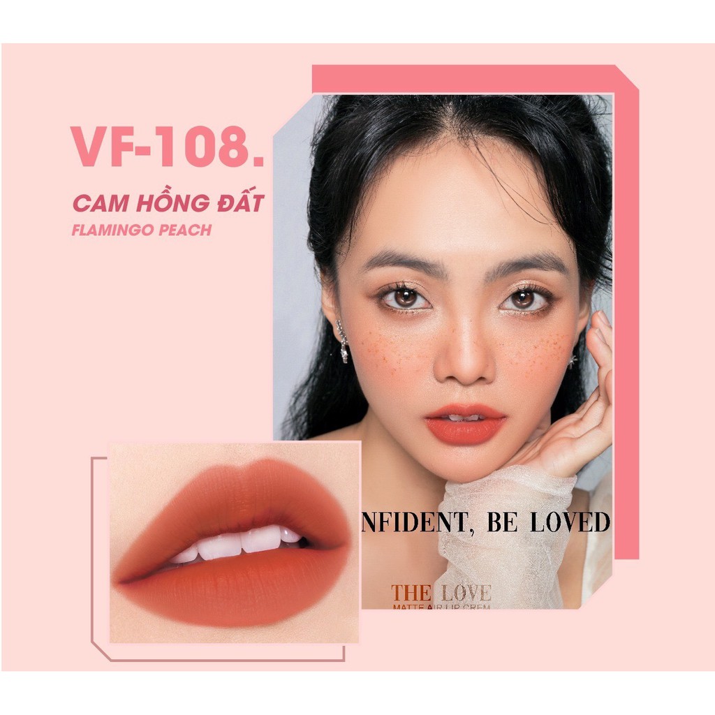 Son Chính Hãng THE LOVE Cam hồng đất Không Chì Siêu lì 4ml | BigBuy360 - bigbuy360.vn