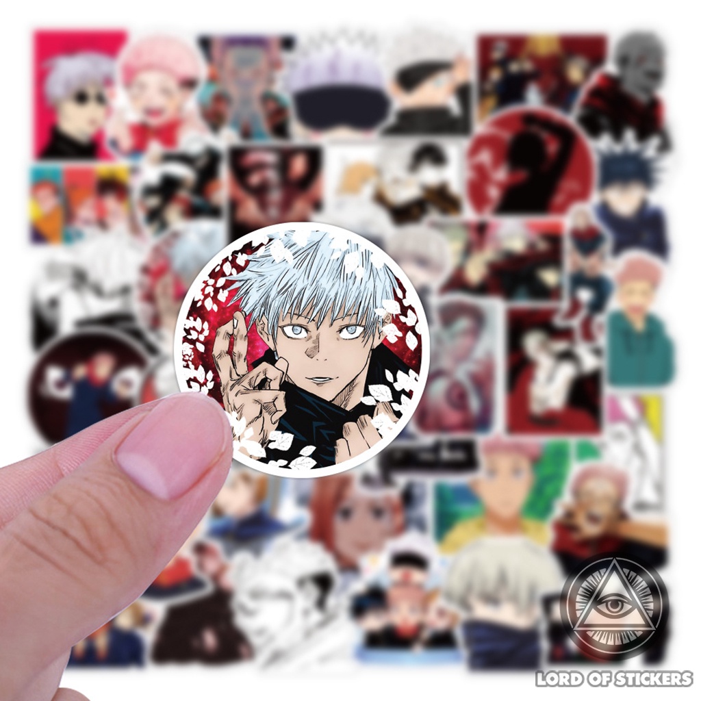 Set 100 Hình Dán Jujutsu Kaisen Anime Manga Sticker Chống Thấm Nước Trang Trí Mũ Bảo Hiểm, Điện Thoại, Đàn Guitar, Sổ