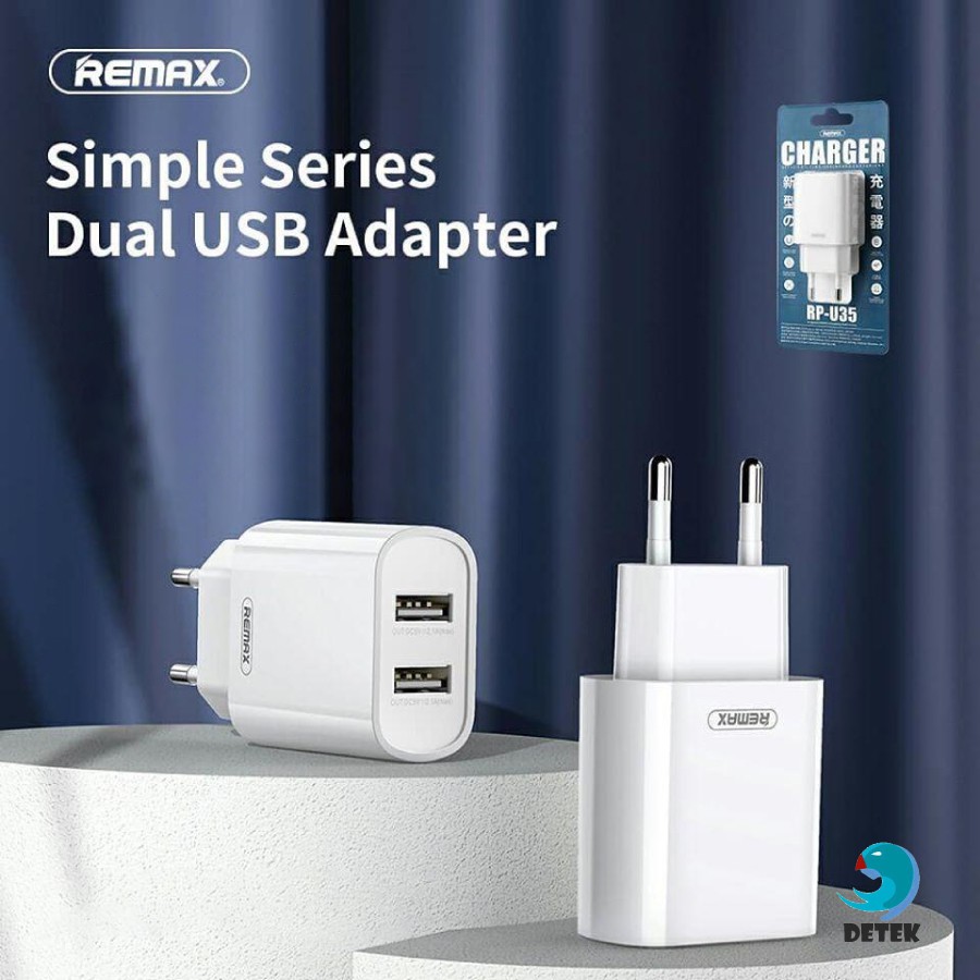 Cốc sạc đa năng Remax RP-U35 tích hợp 2 cổng USB max 2.1A