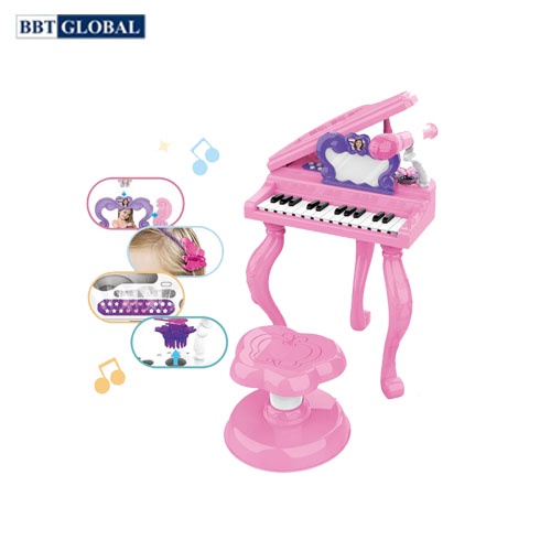 Đồ chơi đàn Piano kèm set trang điểm có ghế ngồi cho bé J93-01 BBT Global