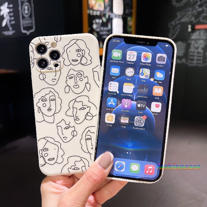 Ốp Lưng Tpu Mềm Họa Tiết Hình Học Cho Iphone X 11 Pro Max 6 7 6s 8 Plus 12 Mini 12 Pro Max Se 2020 6splus 7plus 6plus 8plus Xs Max Xr