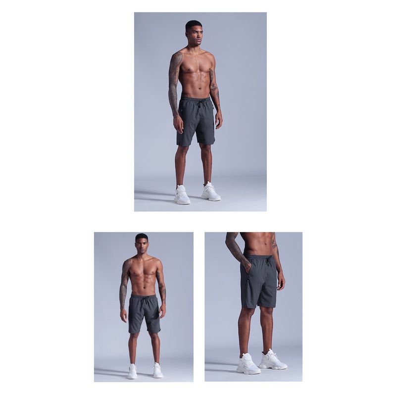 [GYMen]  Quần short thể thao nam  thoải mái  chạy bộ   tập thể dục  quần bóng rổ  rộng rãi  cỡ lớn  ngoài trời   huấn luyện  hút mồ hôi  quần ngắn đến gối