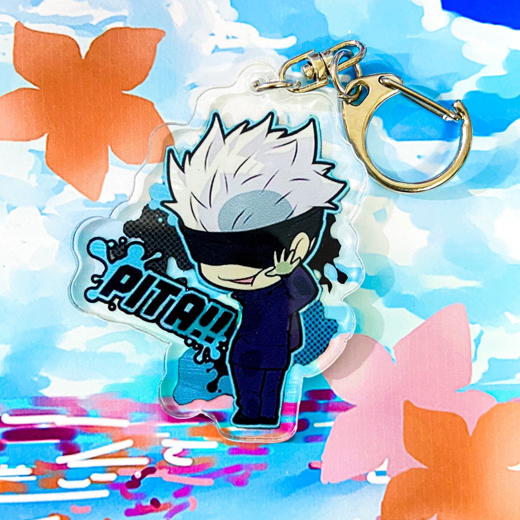 ( Mica trong acrylic ) Móc khóa JUJUTSU KAISEN Chú Thuật Hồi Chiến ver P/ITA! anime chibi xinh xắn