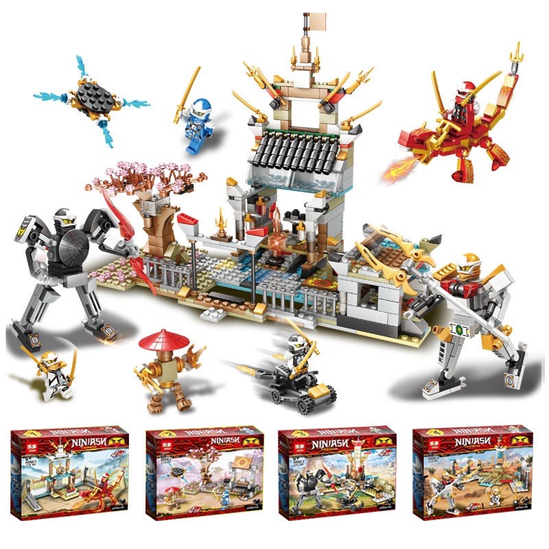 Đồ chơi xếp hình Lego ninjago ngôi đền huyền bí full 4 bộ