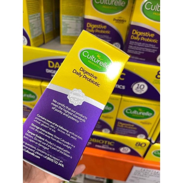 Viên uống hỗ trợ hệ tiêu hóa từ Culturelle Digestive Health Probiotic 80 viên