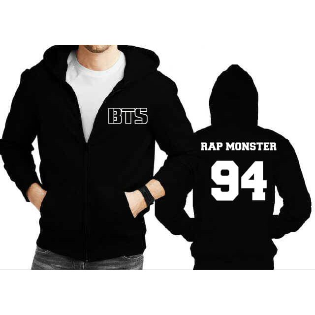 Áo Khoác Chạy Bộ Khóa Kéo Bts Rap Monster 94 13zep