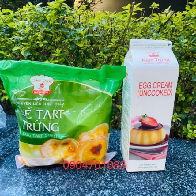 Combo đế tart trứng (Bao gồm 30 đế bánh+kem trứng)ship hỏa tốc