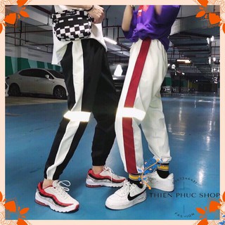 Quần jogger nam nữ phát sáng đầu gối