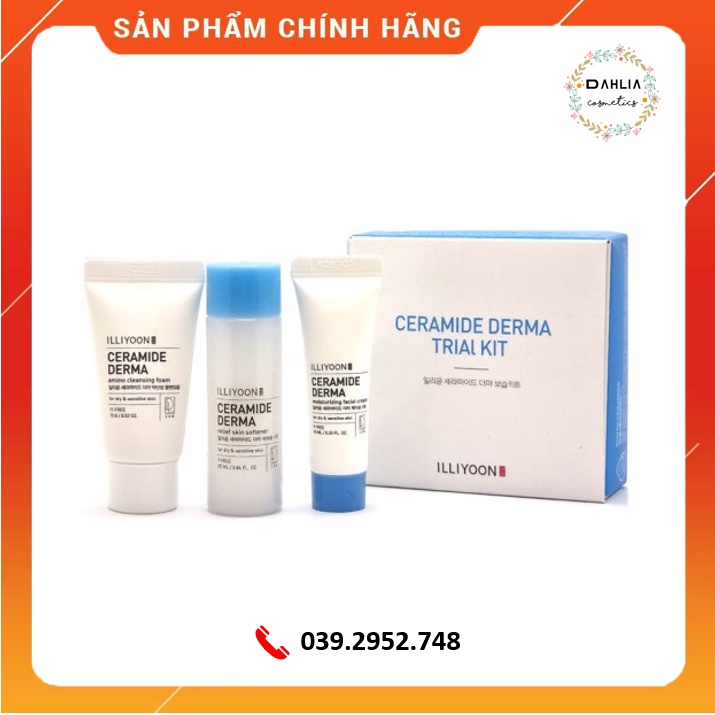 Set dưỡng da mini ILLIYOON Ceramide Derma Trial Kit