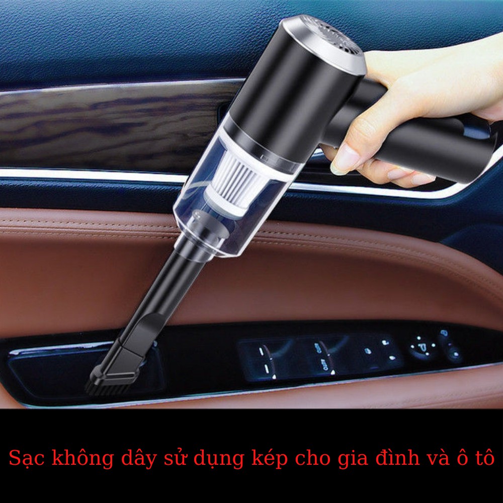 Máy hút bụi ô tô , máy hút sạc USB không dây mini cầm tay lực hút mạnh TIME HOME | BigBuy360 - bigbuy360.vn