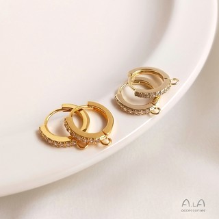 Khuyên Tai Tròn Mạ Vàng 14k 18k Thời Trang