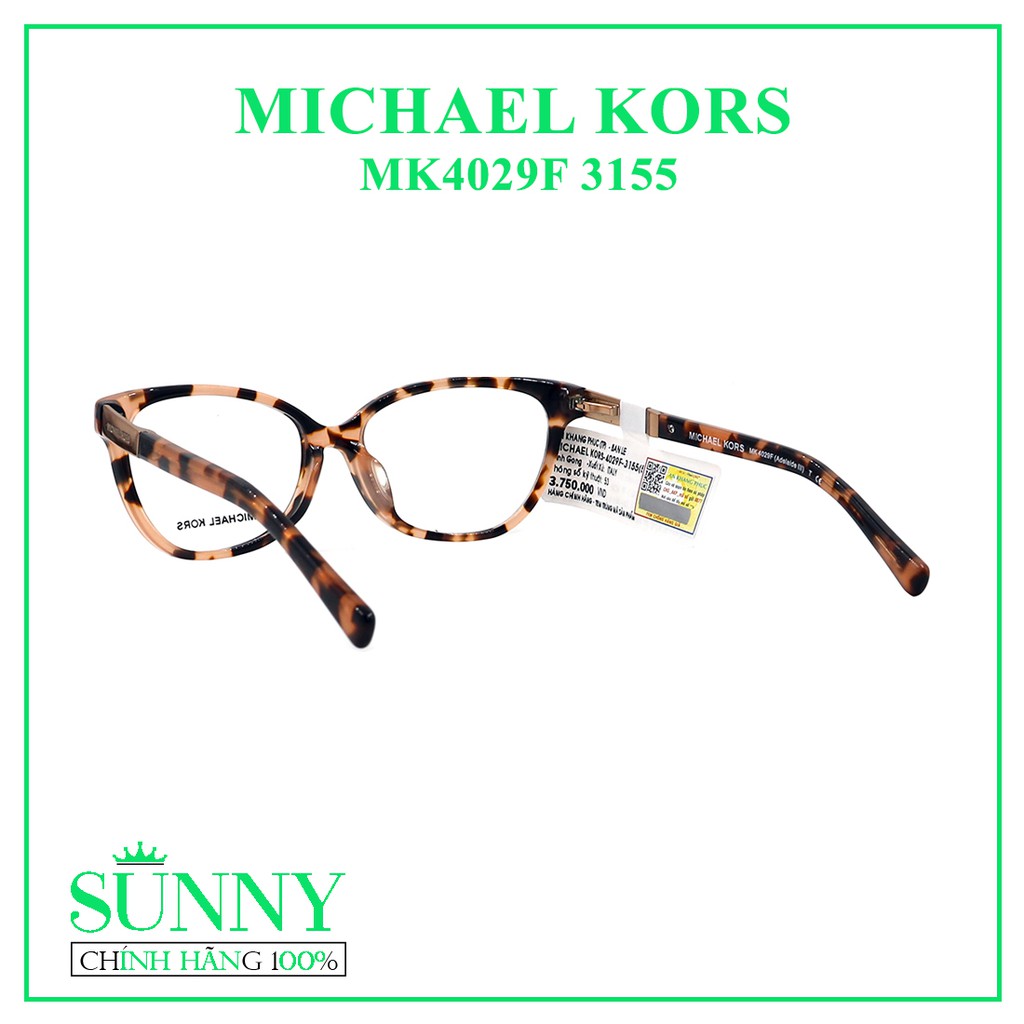 Gọng kính thời trang Michael Kors MK4029F 3155 chính hãng, thiết kế dễ đeo bảo vệ mắt